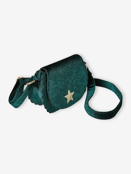 Sac étoile en velours fille vert 1 - vertbaudet enfant 