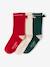 Coffret de Noël Girly Socks lot de 3 paires de chaussettes à noeud fille rouge 3 - vertbaudet enfant 