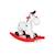 Cheval à bascule en plastique Bob Gallop - JAMARA - Rouge et blanc - Pour enfants de 1 à 3 ans BLANC 1 - vertbaudet enfant 