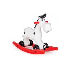 Jouet-Cheval à bascule en plastique Bob Gallop - JAMARA - Rouge et blanc - Pour enfants de 1 à 3 ans