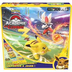 Jouet-Pokémon Académie de combat - Jeux de société et Cartes à collectionner - À partir de 6 ans - 2 joueurs - 20 minutes