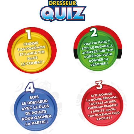 Bandai - Pokémon - Dresseur Quiz - Quiz connaissances 100% Pokémon - Jeu électronique interactif - parle français BLANC 3 - vertbaudet enfant 