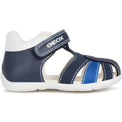 Chaussures-Sandales premiers pas Geox Elthan pour bébé garçon - Bleu marine et bleu roi