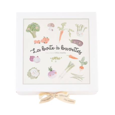 Coffret cadeau bavoir élastiqué Gourmet BEIGE 2 - vertbaudet enfant 