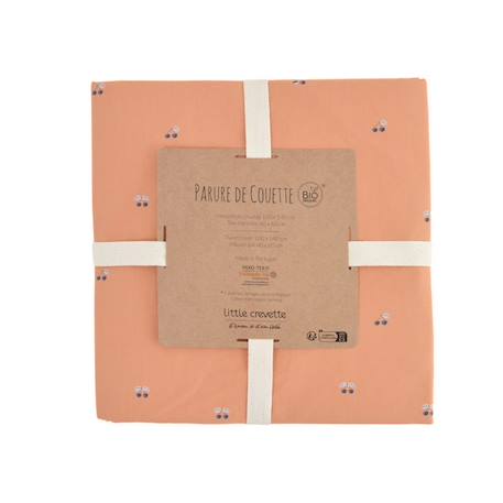 Parure de lit 100x140 cm en coton bio* Griotte ORANGE 3 - vertbaudet enfant 