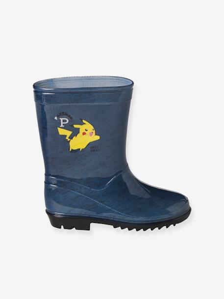 Bottes de pluie Pokemon® Pikachu bleu grisé 2 - vertbaudet enfant 