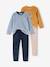 Lot de 2 pyjamas garçon velours tractopelle vert sauge 1 - vertbaudet enfant 