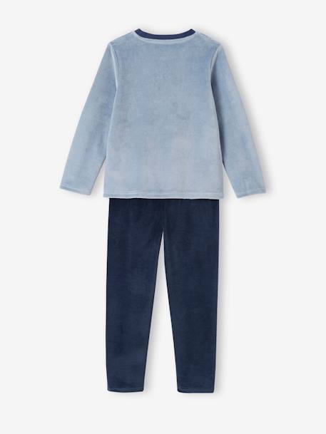 Lot de 2 pyjamas garçon velours tractopelle vert sauge 9 - vertbaudet enfant 