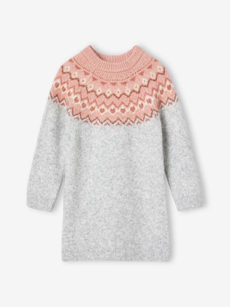 VERTBAUDET Pull Fille Jacquard Détails Brillants - Tricot Doux Et Chic Pour Hiver