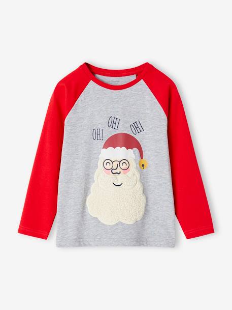 Tee-shirt 'Père Noël' garçon rouge 1 - vertbaudet enfant 