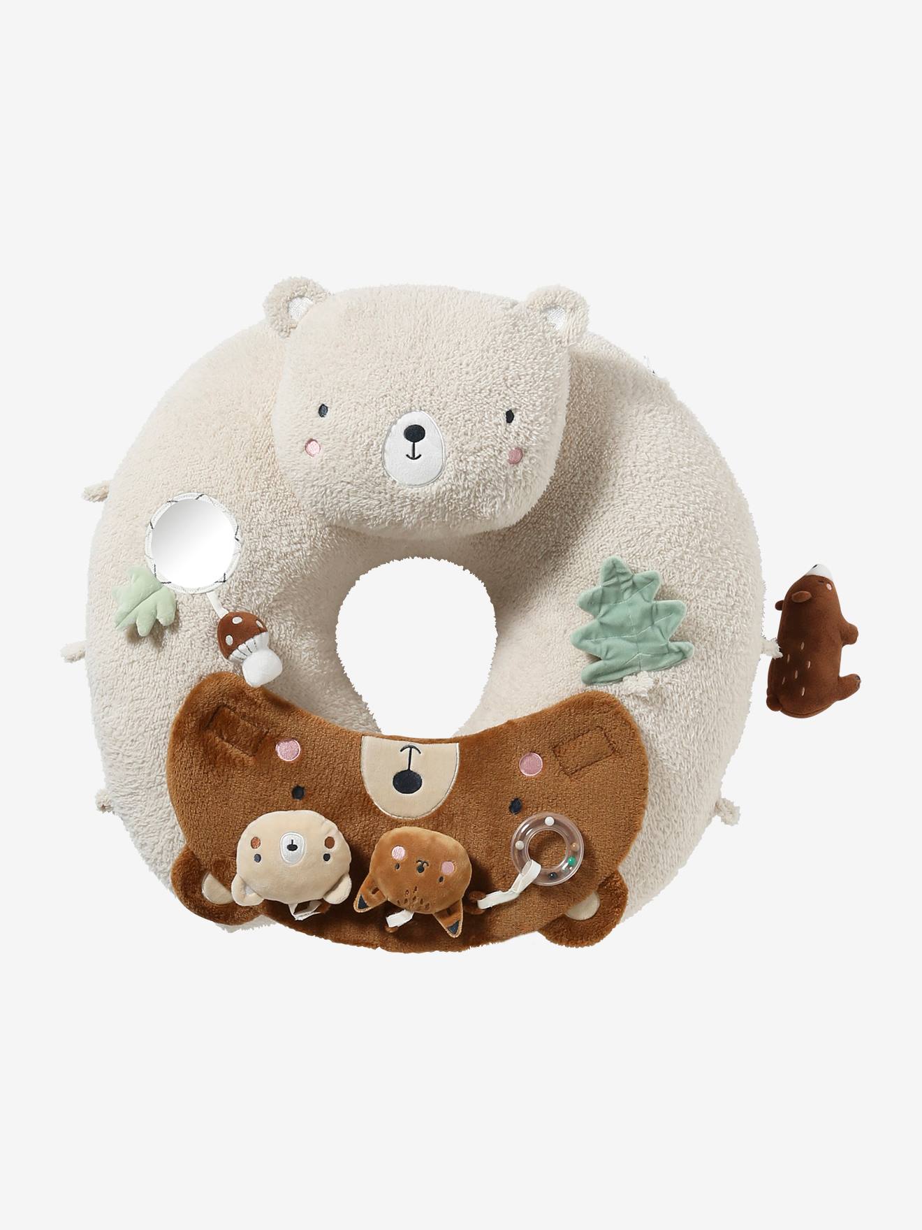 Coussin Enfant Mouton - Blanc Cassé, 30x30 Cm, Décoration Chambre Bébé