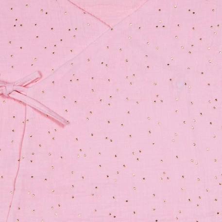 Couverture d'été légère en double gaze de coton uni ORANGE+ROSE 4 - vertbaudet enfant 