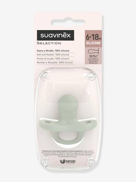 Sucette avec tétine symétrique SX Pro Colour Essence beige+bleu ciel+rose pâle+vert 13 - vertbaudet enfant 