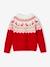 Pull Noël jacquard fille rouge 2 - vertbaudet enfant 