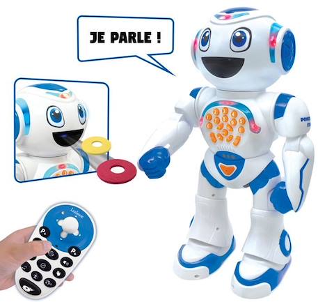 POWERMAN® STAR Robot Interactif pour Jouer et Apprendre avec contrôle  gestuel et télécommande (Français) blanc - Lexibook