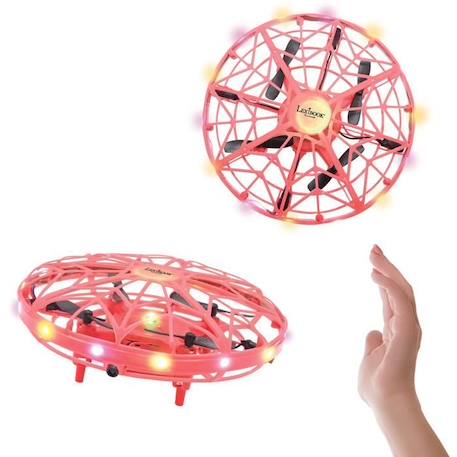 Mini drone volant à induction LEXIBOOK - Contrôle gestuel - Maintien d'altitude - Effets lumineux - Rouge/Noir ROUGE 1 - vertbaudet enfant 