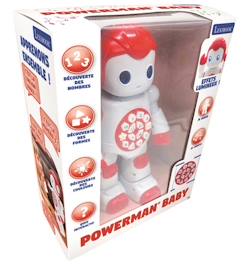Jouet-Jeux d'imagination-Figurines, mini mondes, héros et animaux-Robot éducatif interactif - LEXIBOOK - Powerman Baby - Découverte des chiffres, formes et couleurs
