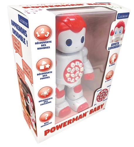 Robot éducatif interactif - LEXIBOOK - Powerman Baby - Découverte des chiffres, formes et couleurs BLANC 1 - vertbaudet enfant 