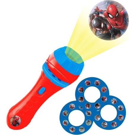 Projecteur à histoires et lampe torche Spider-Man - LEXIBOOK ROUGE 1 - vertbaudet enfant 