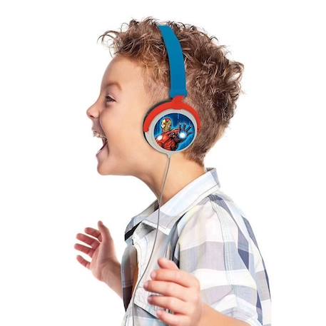 Casque Audio Enfant LEXIBOOK - Avengers - Pliable et Ajustable - Bleu BLEU 4 - vertbaudet enfant 