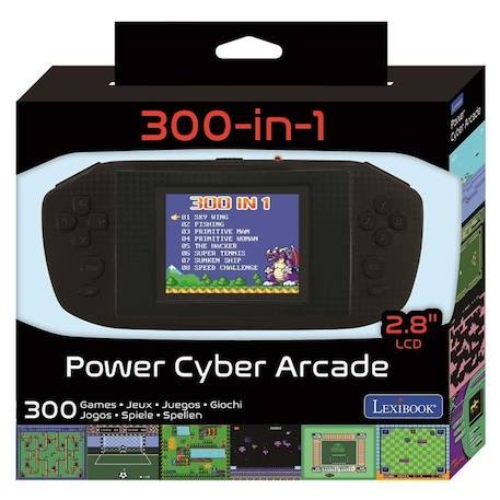 Console portable Compact Power Cyber Arcade® - écran 2.8'' 300 jeux NOIR 5 - vertbaudet enfant 