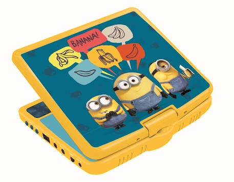 Lecteur DVD portable Les Minions - LEXIBOOK - Écran rotatif 7'' - USB - Contrôle parental JAUNE 2 - vertbaudet enfant 