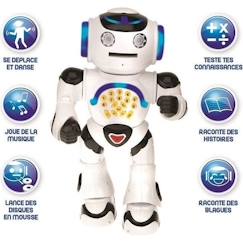 Jouet-Jeux d'imagination-POWERMAN® - Mon Premier Robot Ludo-Éducatif (Français), sons et lumières - LEXIBOOK