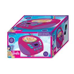 Jouet-Jeux éducatifs-Jeux scientifiques et multimédia-Lecteur CD portable Barbie - Lecteur CD/CD-R/CD-RW avec prise micro et scan radio F.M.