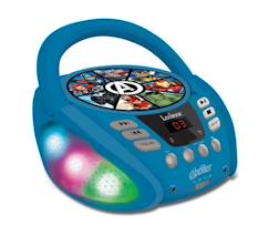 Jouet-Jeux éducatifs-Lecteur CD Bluetooth Avengers - Lexibook - Effets Lumineux - Enfant - Bleu