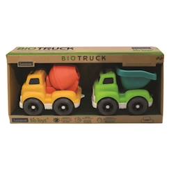 Pack de véhicules de chantiers en fibres de blé, recyclable et biodégradable  - vertbaudet enfant