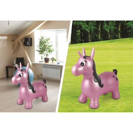 LEXIBOOK - Licorne Sauteuse Gonflable Rose - 3 ans et + ROSE 4 - vertbaudet enfant 