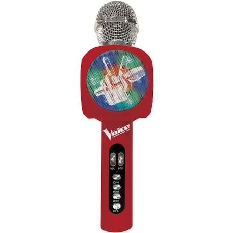 Micro Karaoké sans fil avec enceinte Bluetooth® intégrée The Voice, avec effets lumineux et fonction changement de voix NOIR 1 - vertbaudet enfant 