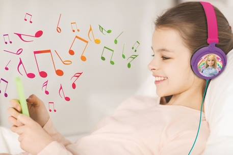 Casque audio filaire pour enfants Barbie - LEXIBOOK - Limitation de volume d'écoute - Rose ROSE 3 - vertbaudet enfant 