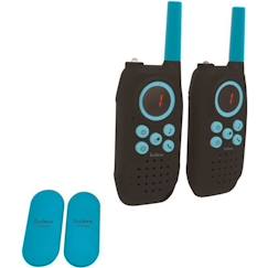 -Talkies-walkies LEXIBOOK noirs - Portée 5 km - Fonction communication d'un à un et un à plusieurs