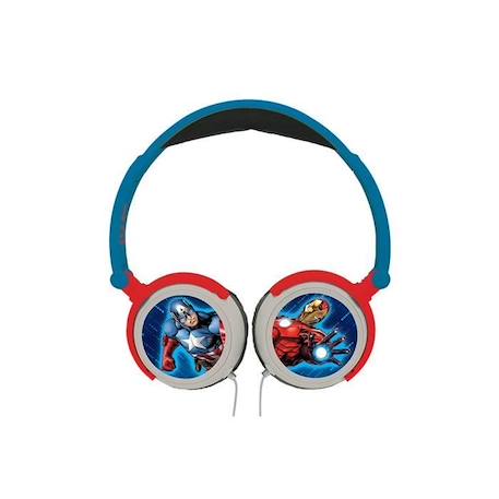 Casque Audio Enfant LEXIBOOK - Avengers - Pliable et Ajustable - Bleu BLEU 3 - vertbaudet enfant 