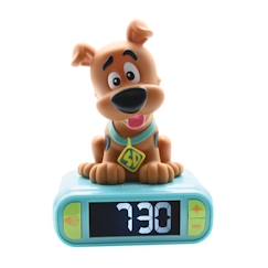 Jouet-Jeux éducatifs-Jeux scientifiques et multimédia-Réveil digital avec veilleuse lumineuse Scooby Doo en 3D et effets sonores
