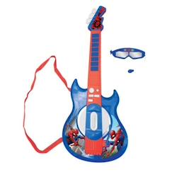 Jouet-Activités artistiques et musicales-Instruments de musique-Cette guitare électronique Spider-Man est parfaite pour devenir une star du rock'n roll !