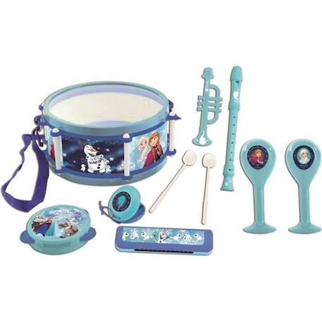 LA REINE DES NEIGES Set musical de 7 instruments de musique enfant BLEU 1 - vertbaudet enfant 