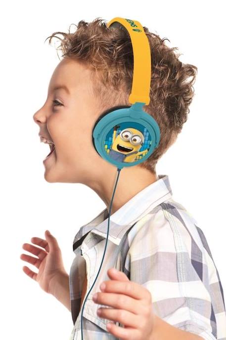Casque audio enfant Les Minions - LEXIBOOK - Pliable et ajustable - Jaune - A partir de 4 ans JAUNE 3 - vertbaudet enfant 