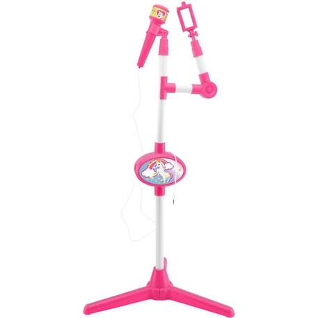Microphone Licorne avec pied lumineux et haut-parleur - LEXIBOOK - Enfant - Pile - Rose ROSE 1 - vertbaudet enfant 