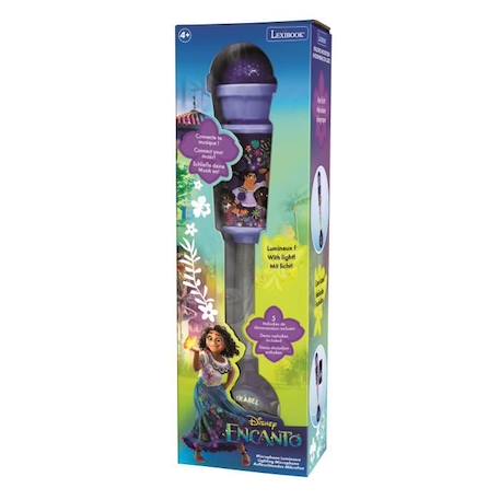 Microphone Encanto - LEXIBOOK - Effets lumineux, enceinte, mélodies et effets sonores VIOLET 3 - vertbaudet enfant 