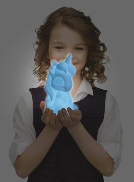 Veilleuse Licorne 3D - LEXIBOOK - Decotech - Lumière LED Multicolore - Antichoc - 2 Modes - Pour Bébé BLEU 4 - vertbaudet enfant 