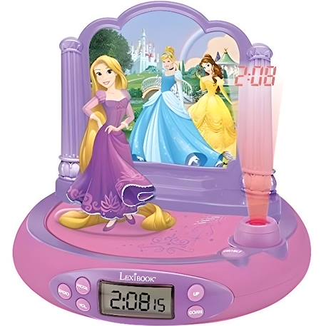 Radio Réveil Projecteur Disney Princesses Raiponce - LEXIBOOK ROSE 1 - vertbaudet enfant 