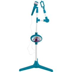 Jouet-Jeux éducatifs-Microphone La Reine des Neiges avec pied ajustable et haut-parleur - LEXIBOOK