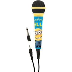 Jouet-Jeux éducatifs-Microphone Dynamique Unidirectionnel Haute Sensibilité - LEXIBOOK - Les Minions - Câble 2,5m