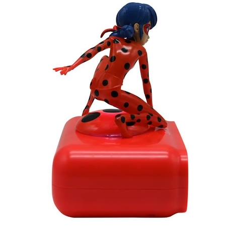 Radio réveil Miraculous - LEXIBOOK - Ladybug lumineuse - Rouge et noir - Pour enfant ROUGE 2 - vertbaudet enfant 