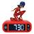 Radio réveil Miraculous - LEXIBOOK - Ladybug lumineuse - Rouge et noir - Pour enfant ROUGE 1 - vertbaudet enfant 