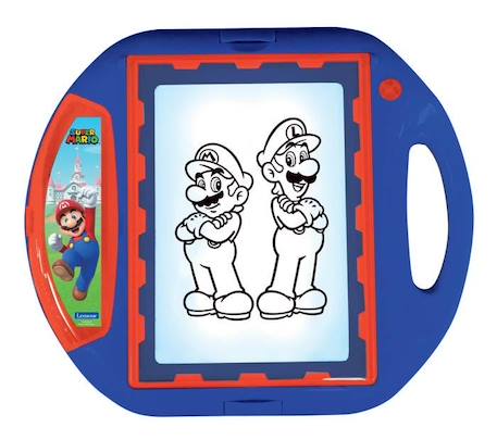 Projecteur à dessin Super Mario - LEXIBOOK - Rouge - Enfant - 10 modèles - 4 tampons - Écran rétroéclairé ROUGE 4 - vertbaudet enfant 