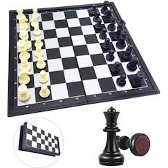 Jouet-Jeux de société-Jeux classiques et de réflexion-Jeu d’échecs magnétique pliable 32cm