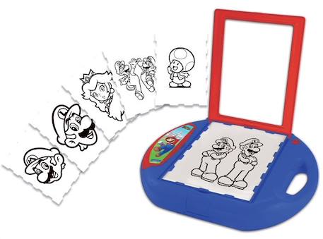 Projecteur à dessin Super Mario - LEXIBOOK - Rouge - Enfant - 10 modèles - 4 tampons - Écran rétroéclairé ROUGE 3 - vertbaudet enfant 
